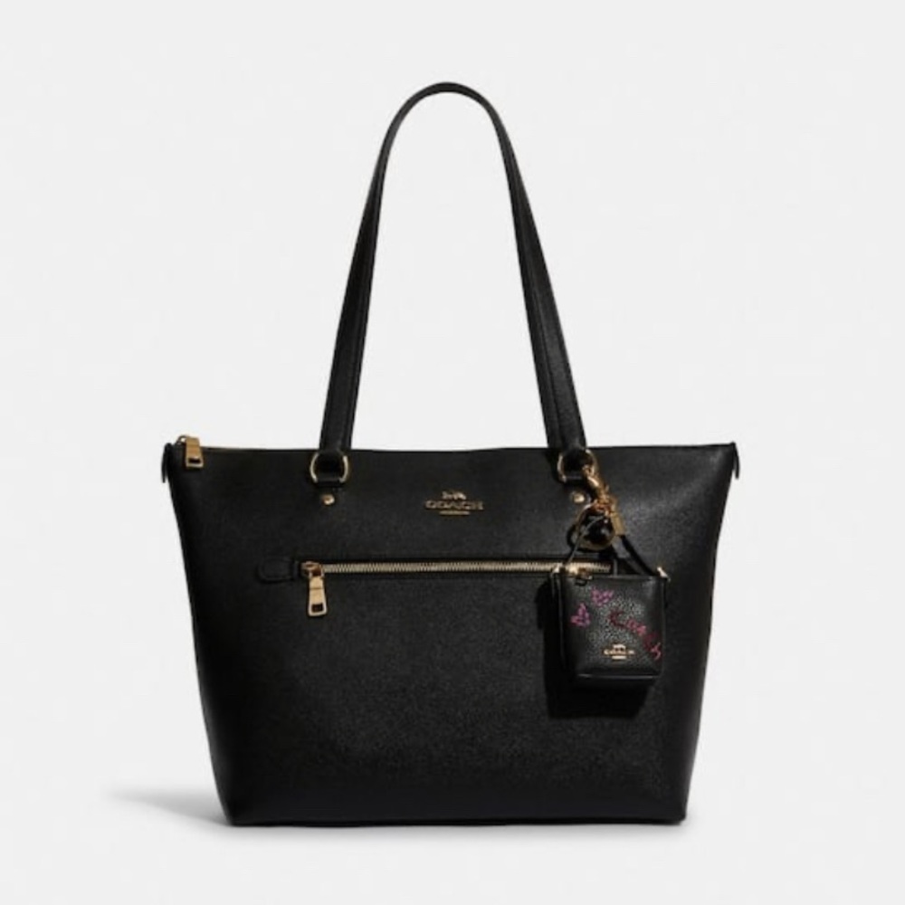 Coach Mini Val Duffle Bag Charm Purse Diary Embroidery Leather Heart Dreamer - Picture 2 of 7
